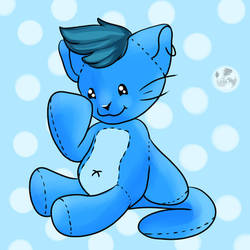 Cobalt the plush cat [Art Fight]