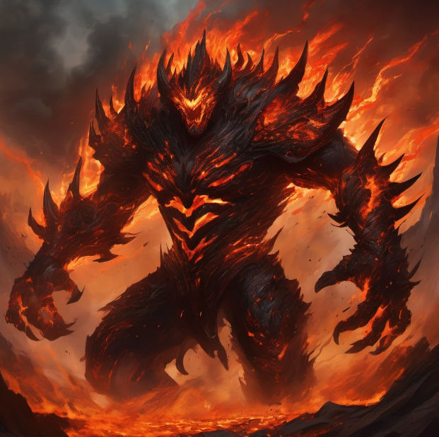 Lava Chain Monster Lava Monster by xs-2469 on DeviantArt