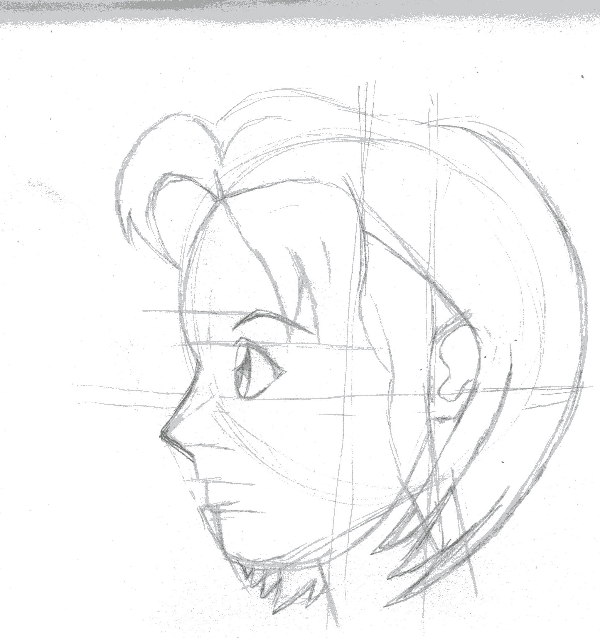 Rough Sketch: Anime Face Profile by Kingofturves on DeviantArt Rough Sketch: Anime Face Profile by Kingofturves on DeviantArt