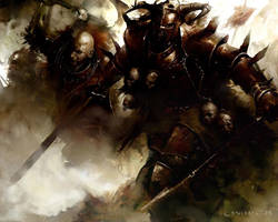 Warriors Of Khorne by coskoniotis