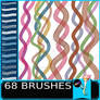 68 Wavy Line Brushes for Procreate