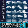 60 Ocean Wave Brushes for Photoshop and Procreate