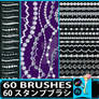 60 Jewelry Chain Brushes PS and Procreate