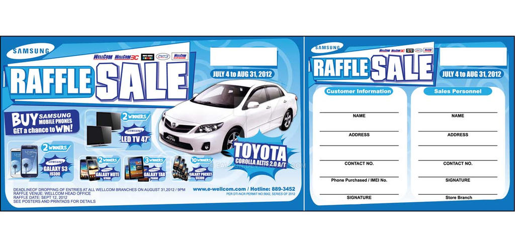 Samsung Raffle Coupon 22 x 7.5 cm by ealgon on DeviantArt