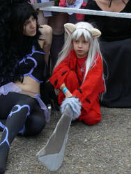 Chibi Inuyasha cosplayer