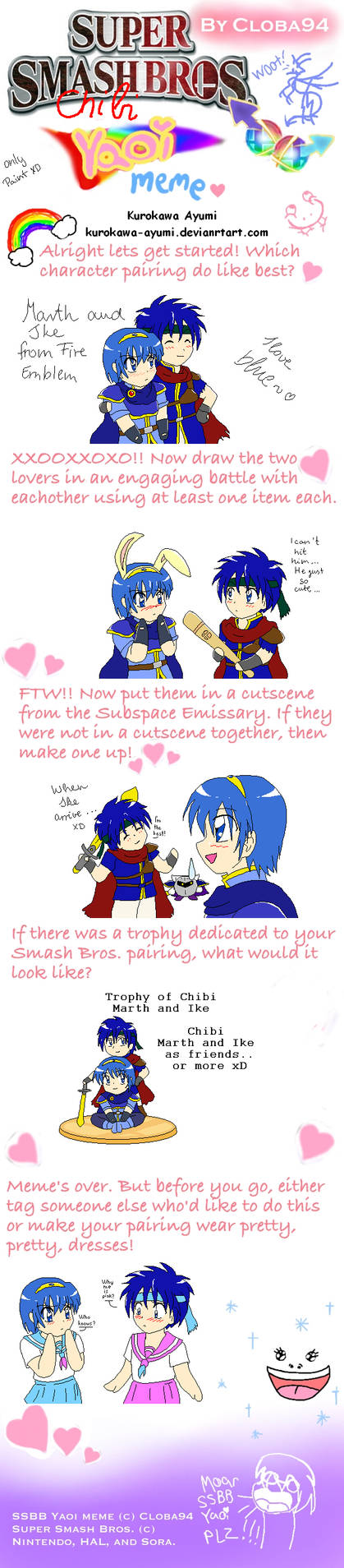 SSBB Chibi Yaoi meme