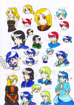 Random doodles with OCs