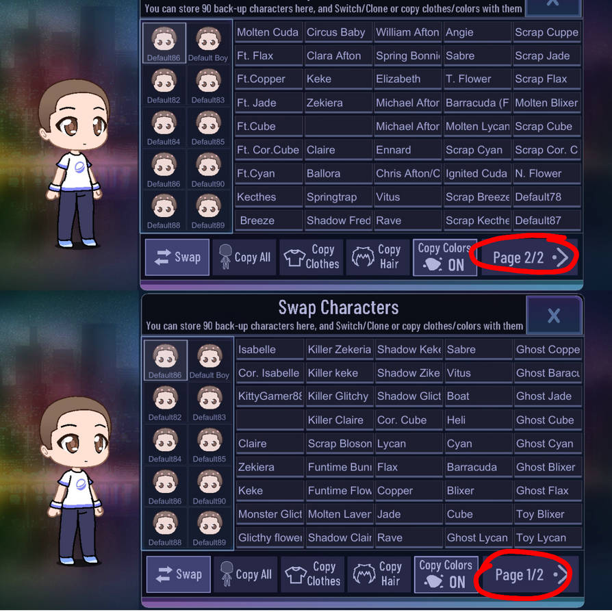 Core Character Storage My character storage almost full help by GlicthyFlower on DeviantArt