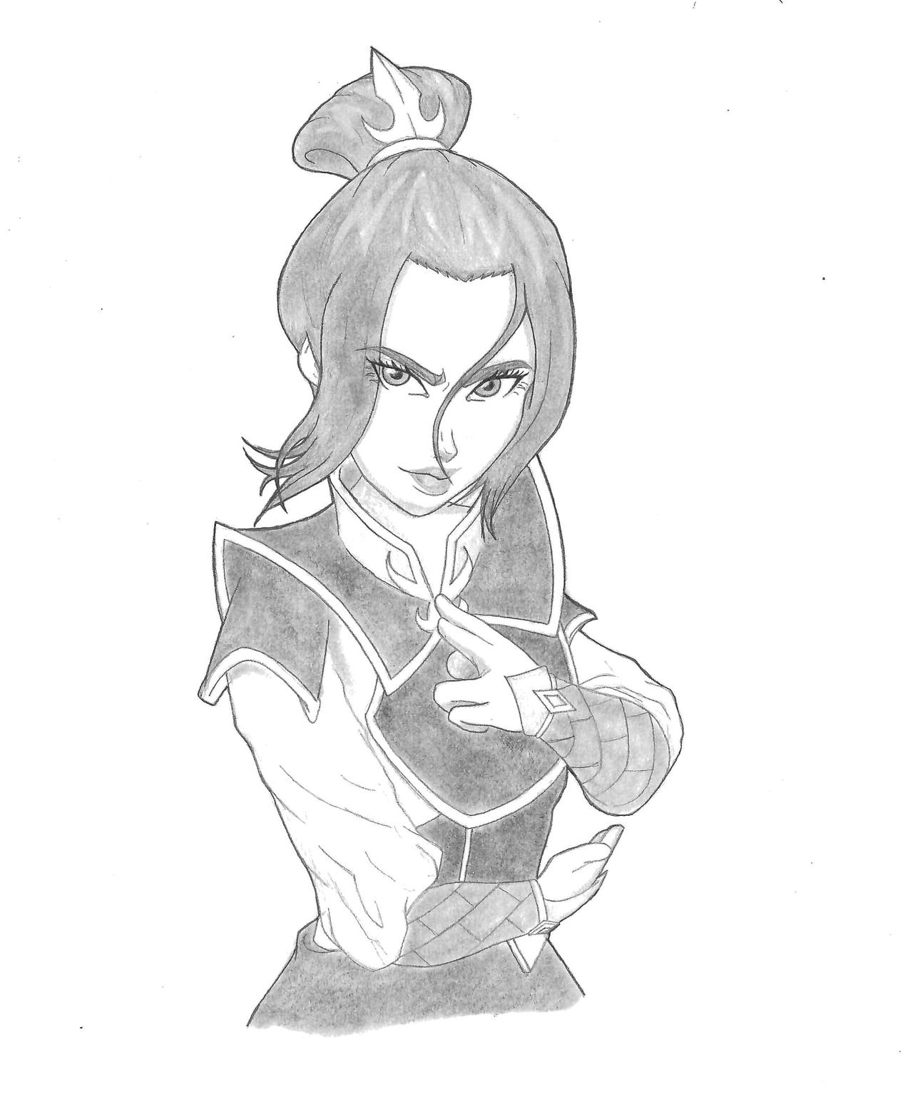 Draw Azula Azula Pencil Sketch by Cosmical228 on DeviantArt