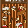 Rich Chocolate Sticker Designs