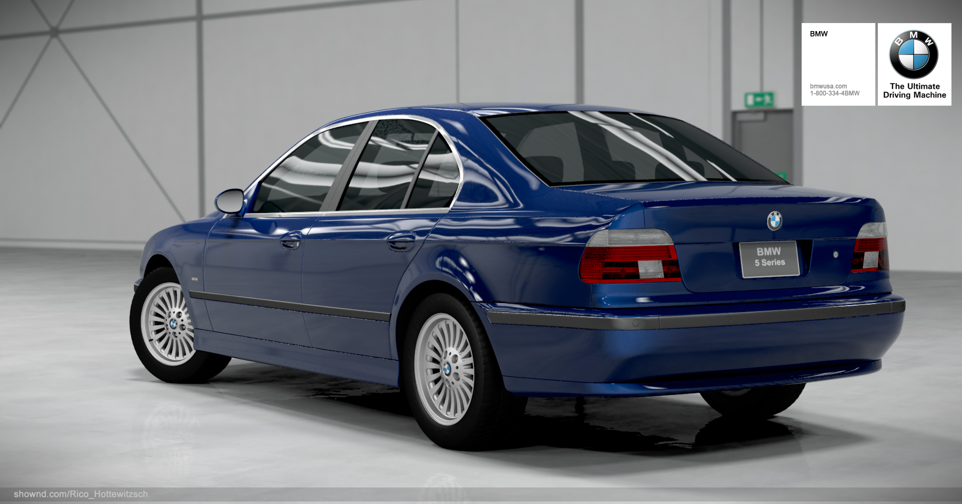 BMW E39 5 series rear