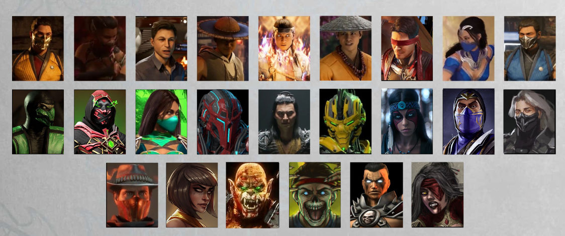 Galáxia Mortal Kombat - Fan art do roster do Mortal Kombat 11 atualizada  com todos os personagens do Kombat Pack 1. 😍 Créditos pela imagem: Xamoel  (Deviantart)