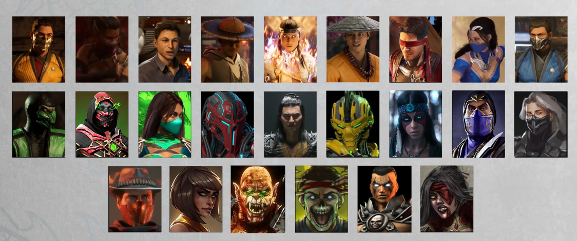 Mortal Kombat 1 (2023) full character select by PDesigner10 on