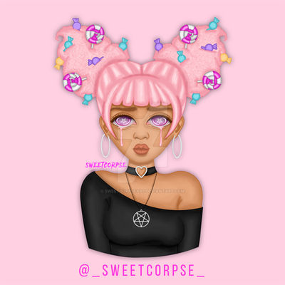 Cotton Candy Girl by sweetcorpseart on DeviantArt
