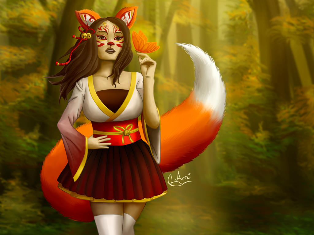 Fox Spirit Robe Fox spirit by Araaraa on DeviantArt