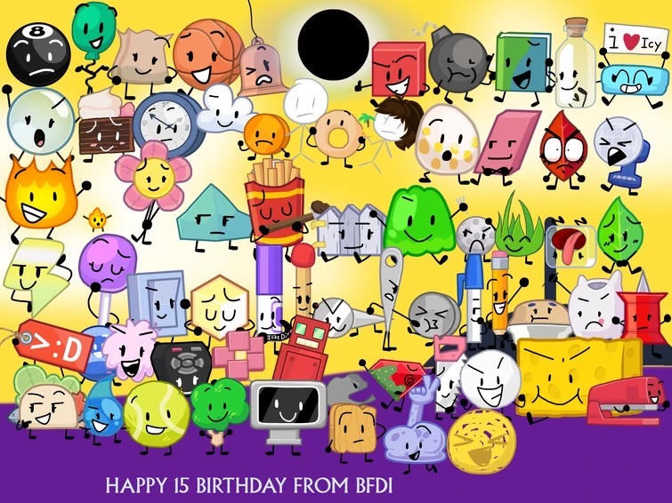 BFDI 15 Anniversary by Seeyes05 by JoshAltArts2010 on DeviantArt