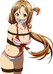 Asuna Yuuki Tied Up and Gagged 4