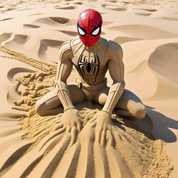 Spider-man with Sandman powers