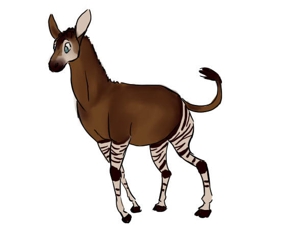 Okapi Doodle by Rapidmare on DeviantArt