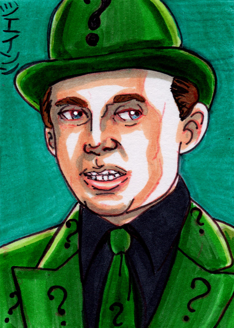 The Riddler Mewing The Riddler! by RazeComix on DeviantArt