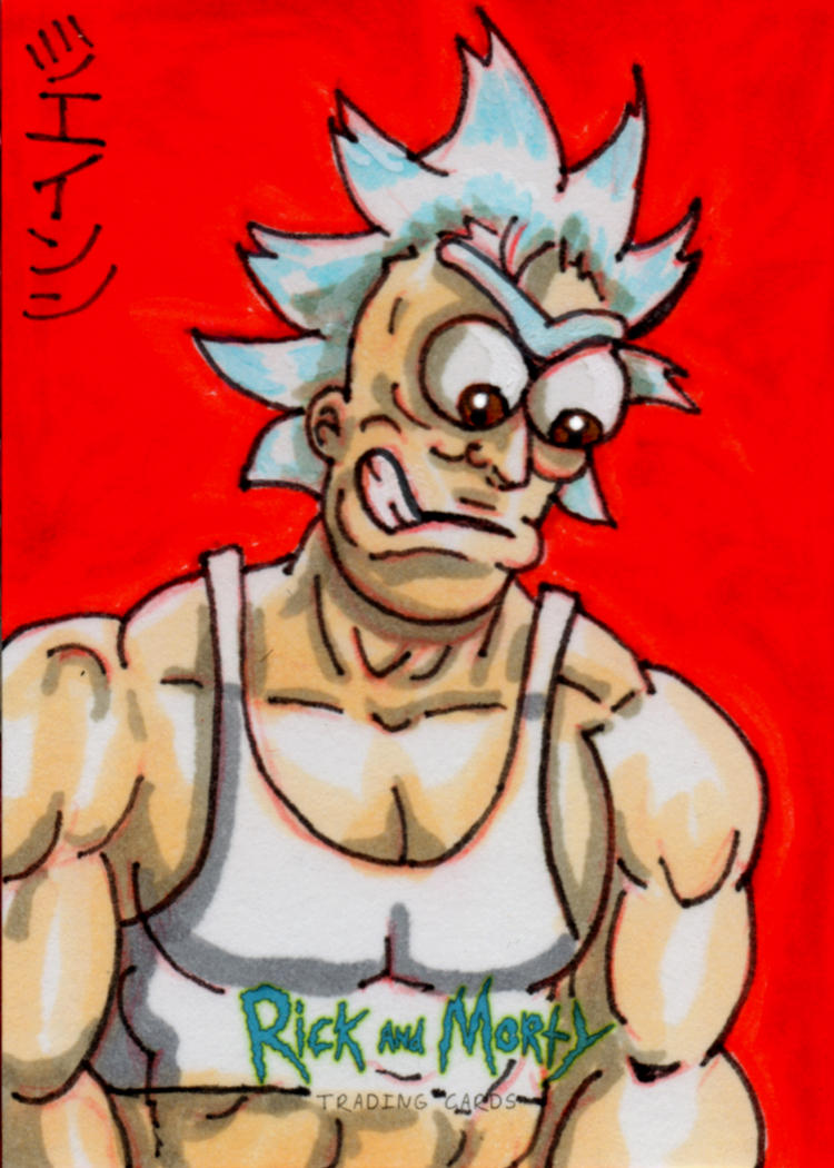 Buff Rick for Cryptozoic/Adult Swim! by RazeComix on DeviantArt