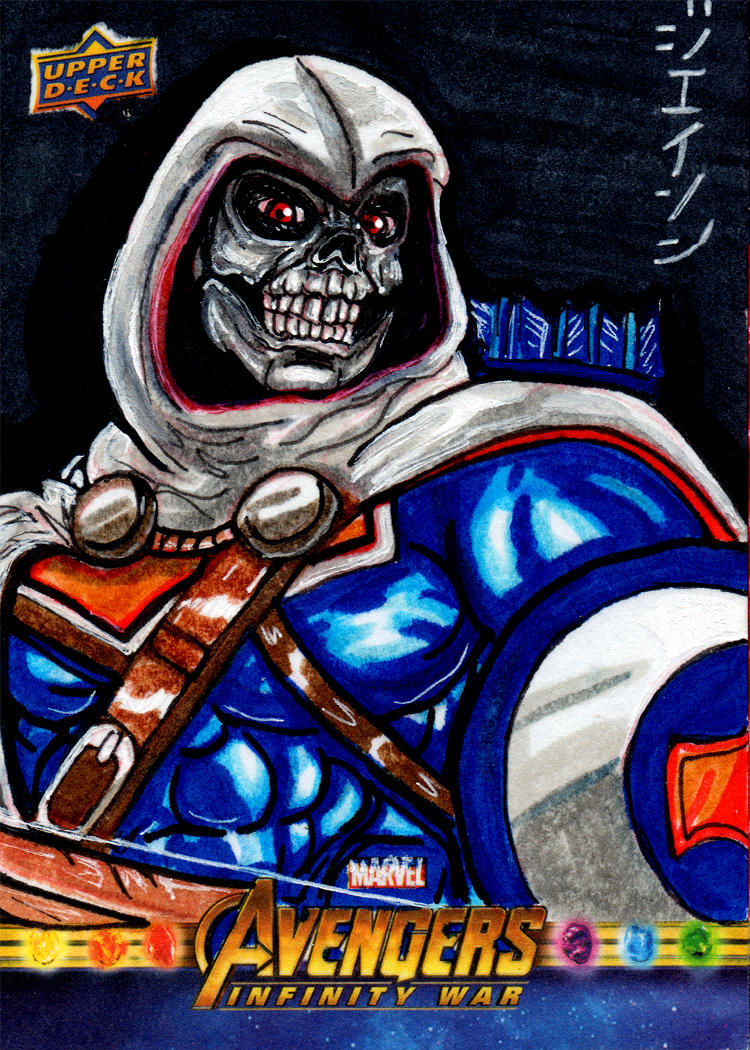 Taskmaster Marvel Deviantart Taskmaster for Upper Deck/Marvel! by RazeComix on DeviantArt