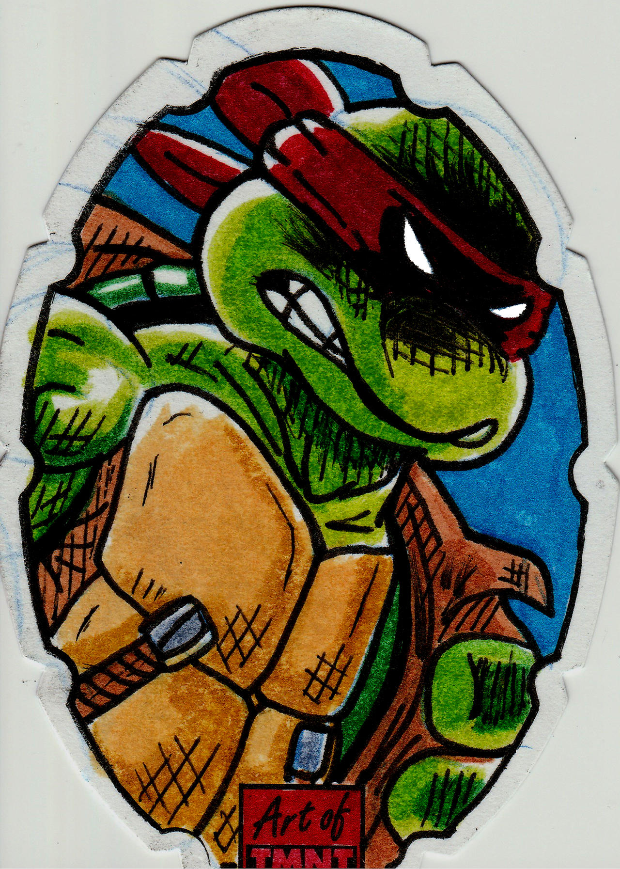 Raphael Shell Shaped Card for Topps by RazeComix on DeviantArt