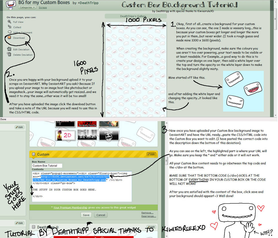 Custom Box Background Tutorial By Deathtripp On Deviantart Custom Box Background Tutorial By Deathtripp On Deviantart