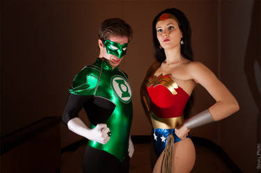 Green Lantern and Wonder Woman