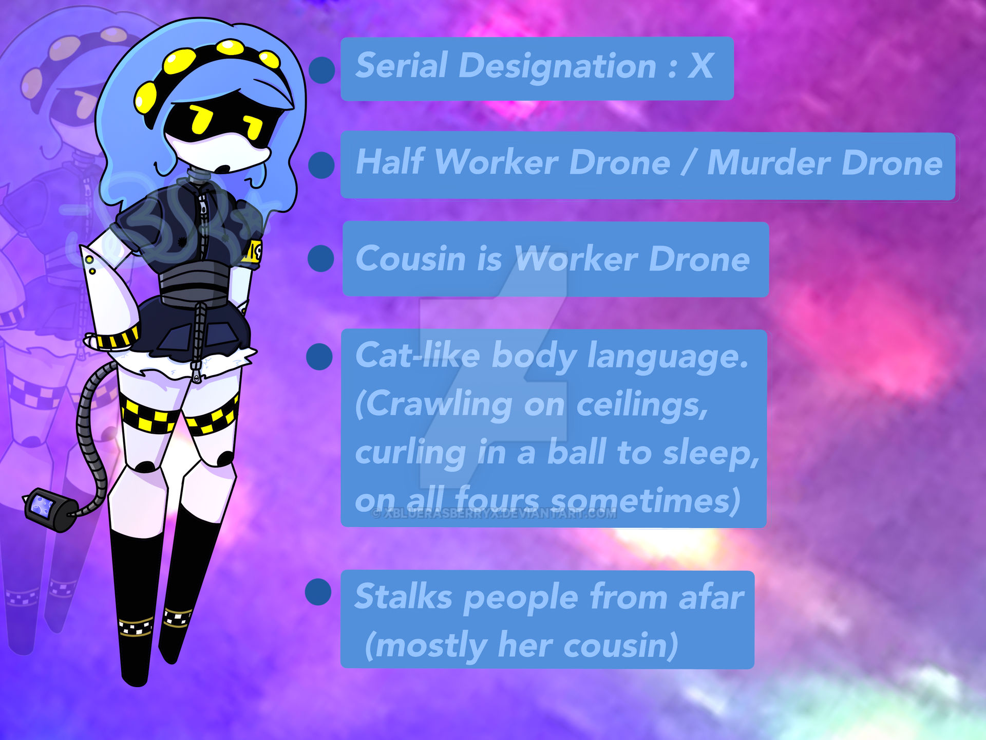 Murder Drones OC by xBlueRasberryx on DeviantArt