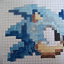 Sonic Retro Head Pixel