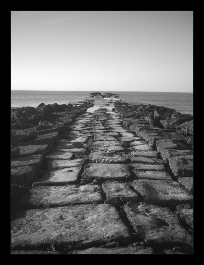 Walking into the sea