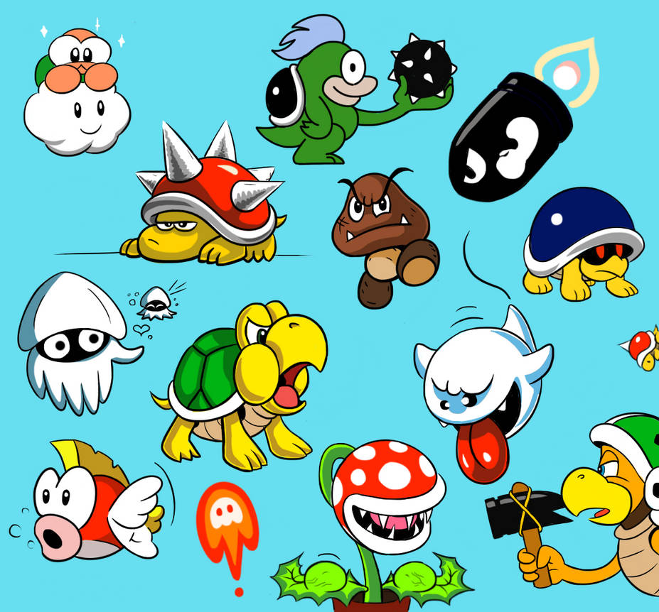 Mario Creatures by Spineshark2099 on DeviantArt