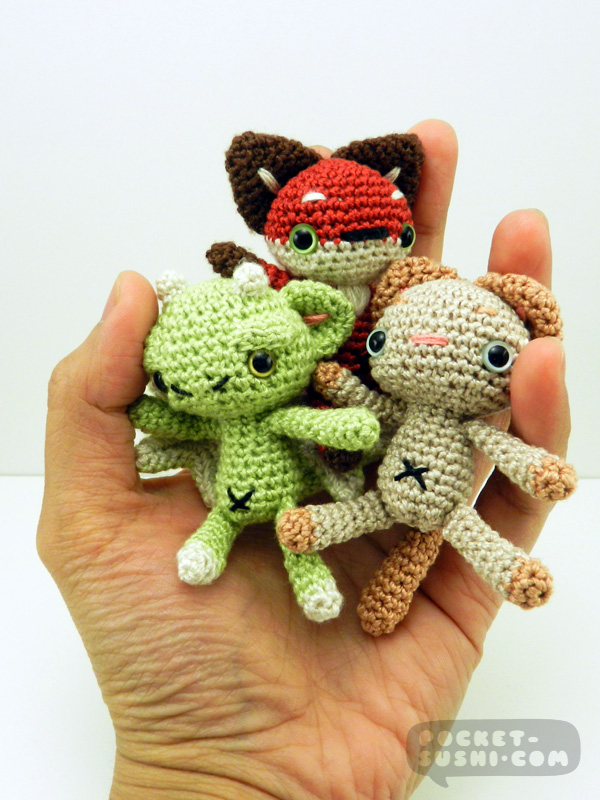 Mini Amigurumi Plush Dolls