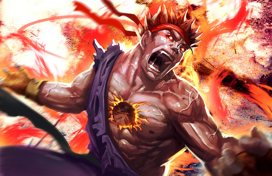 Evil Riyu Evil Ryu by longai on DeviantArt
