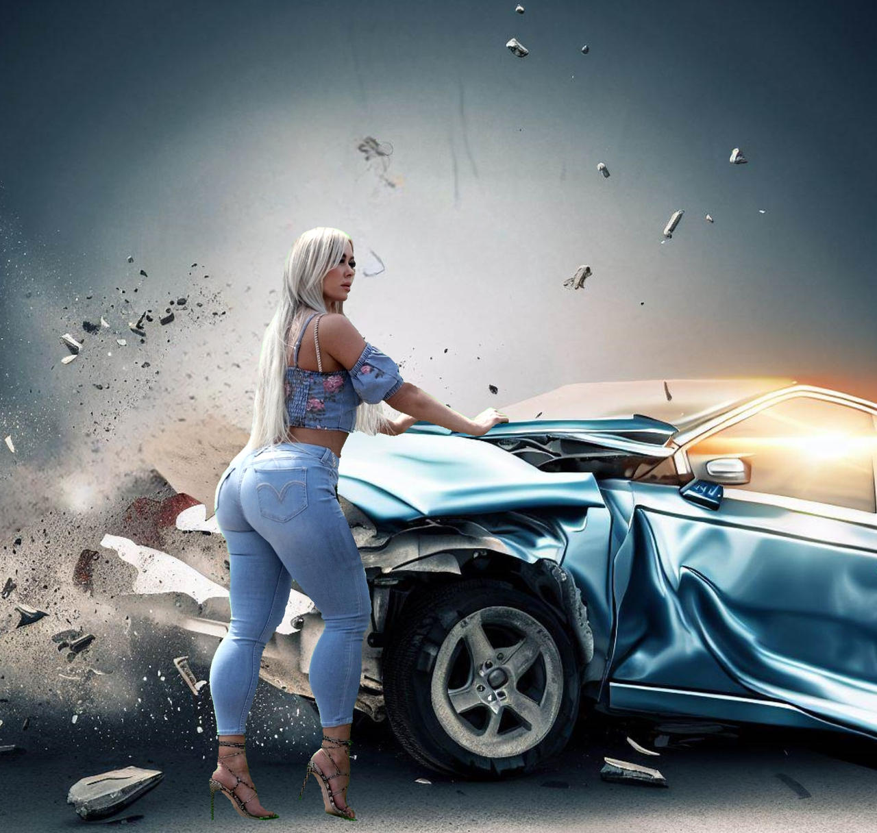 Deviantart Woman Car Stephanie car crush 2 by Artnico on DeviantArt
