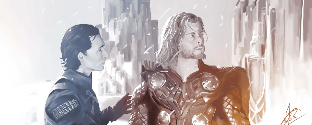 Thor and Loki + speed paint