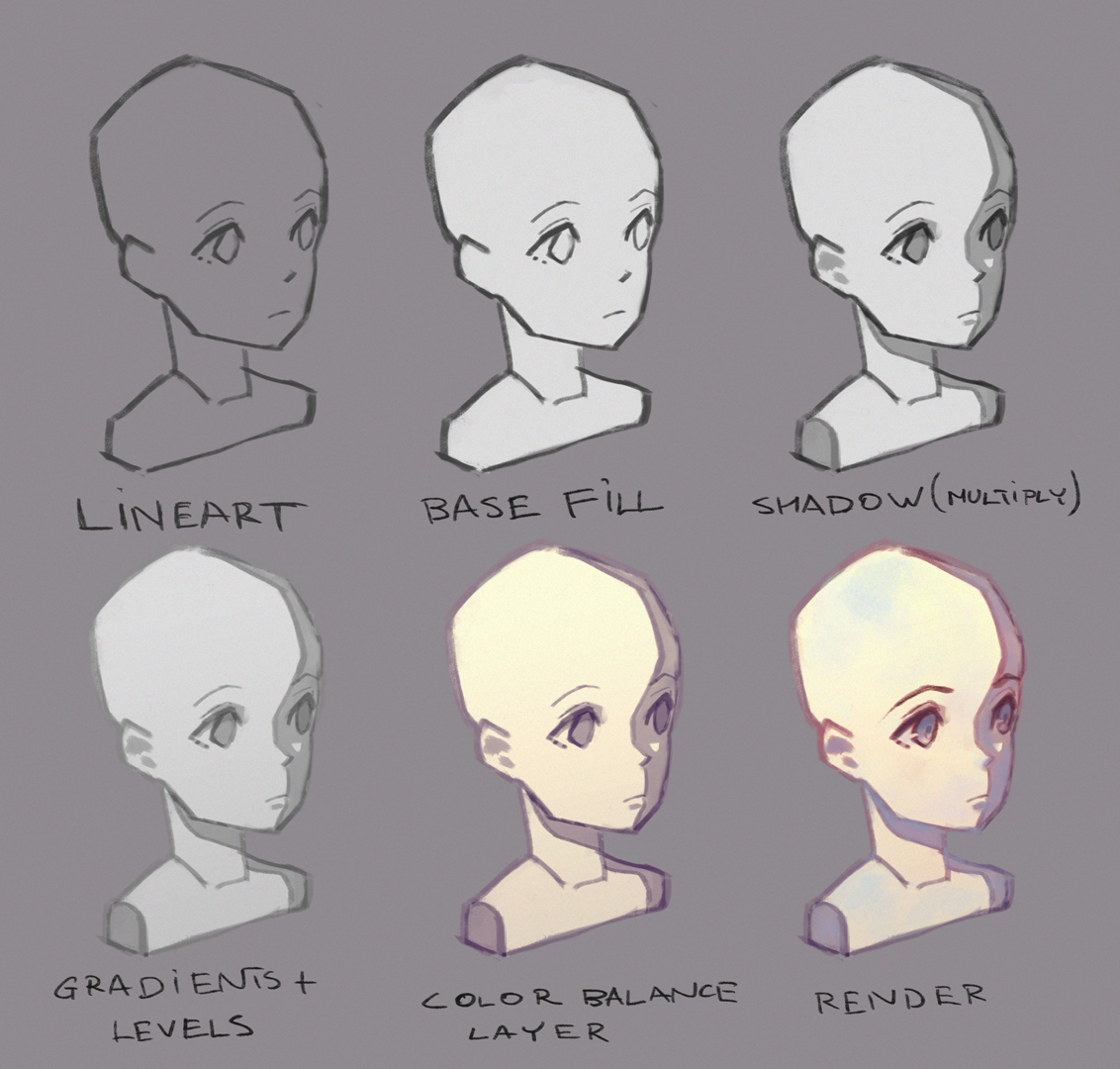 Grayscale to color tutorial by rockmor on DeviantArt