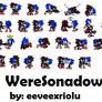 WereShadow x Sonic sprites