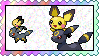 Umbreon and Pichu Brother love stamp