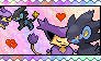 Luxray x Delcatty stamp