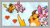 Raichu x Sylveon stamp