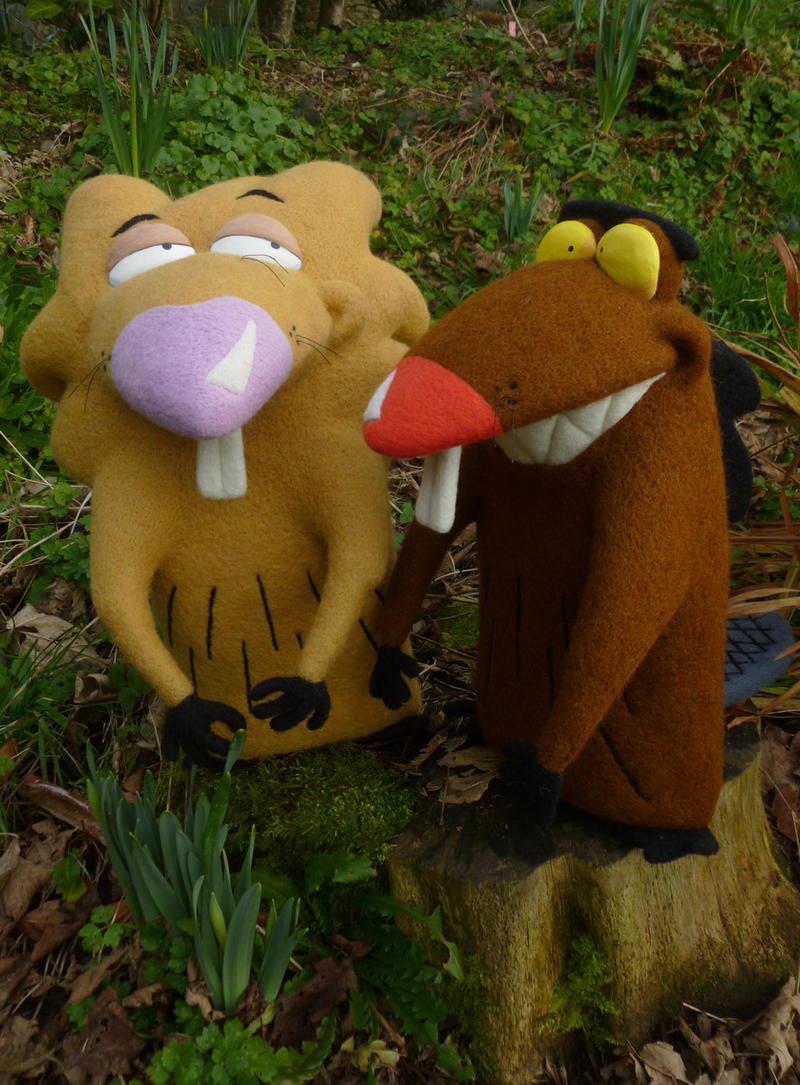 Angry Beavers Needle Felt Commission