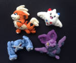 Pokemon Magnets Needle Felt Commission by Sarsie