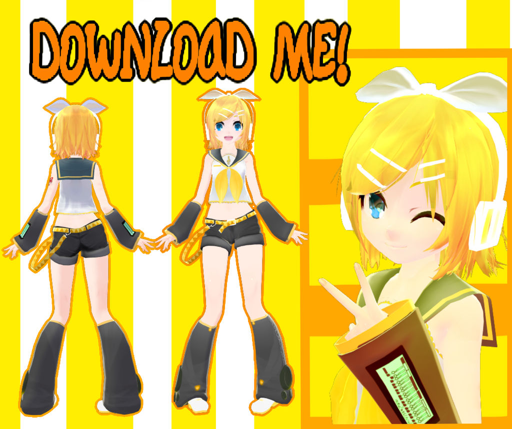Mmd Chibi Rin TDA Chibi Rin Download by KawaiiIcecream3 on DeviantArt