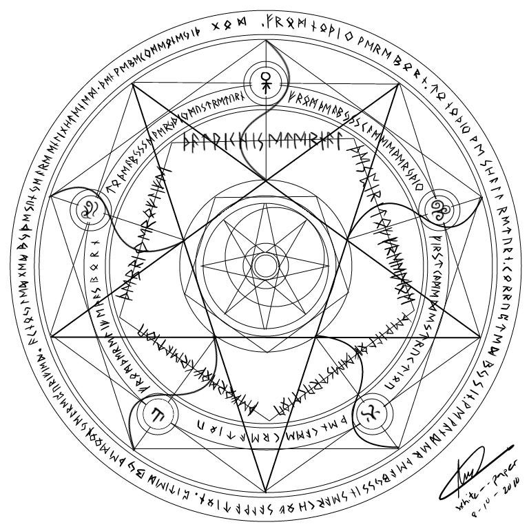 Magic Circle - 2 by white--paper on DeviantArt