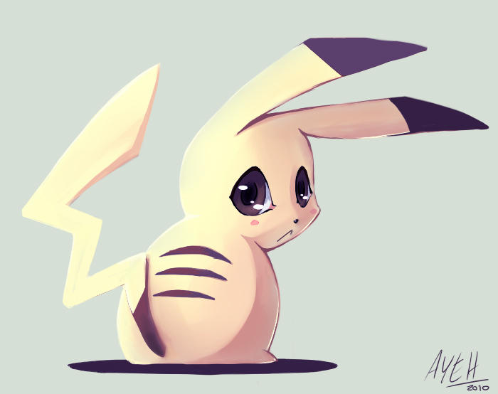 Pikachu Rear View Pikachu_Back by artisticyeh001 on DeviantArt