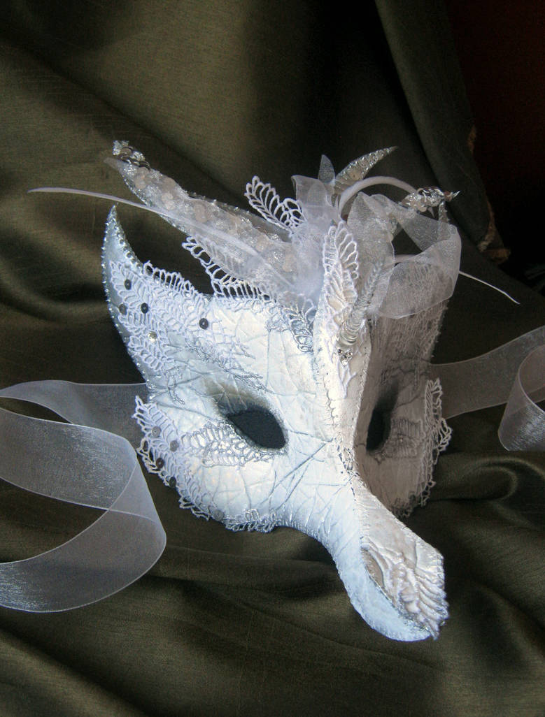 White Kirin - Qilin Mask by PetiteMascarade on DeviantArt