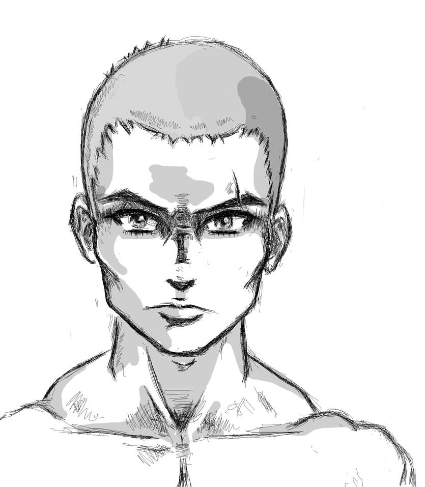 Male Manga Face Sketch 2(my manga character) by neranu on DeviantArt