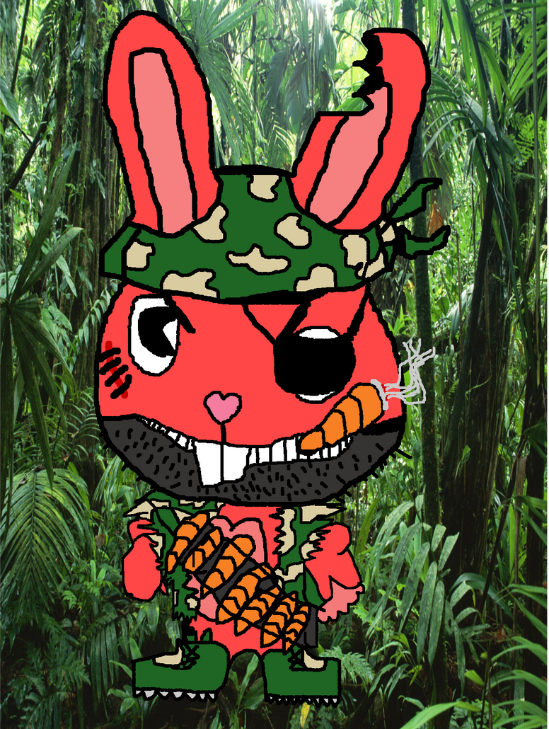 Commando Rabbid Carrots the commando rabbit by Mephistophilies on DeviantArt